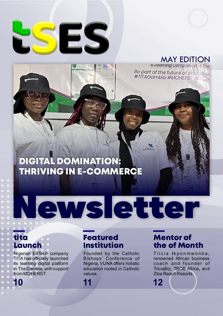 Cover of the May 2025 tSES newsletter